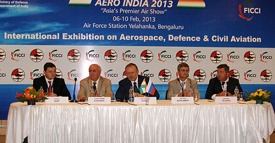 Rosoboronexport at AERO INDIA 2013: a strong positive impetus to the relations in the military-technical sphere