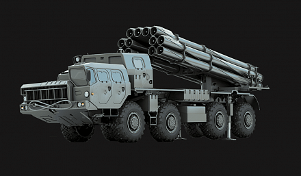 300 мм  РСЗО 9К515